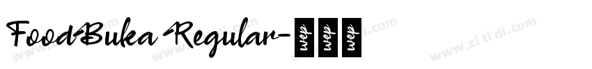 FoodBuka Regular字体转换